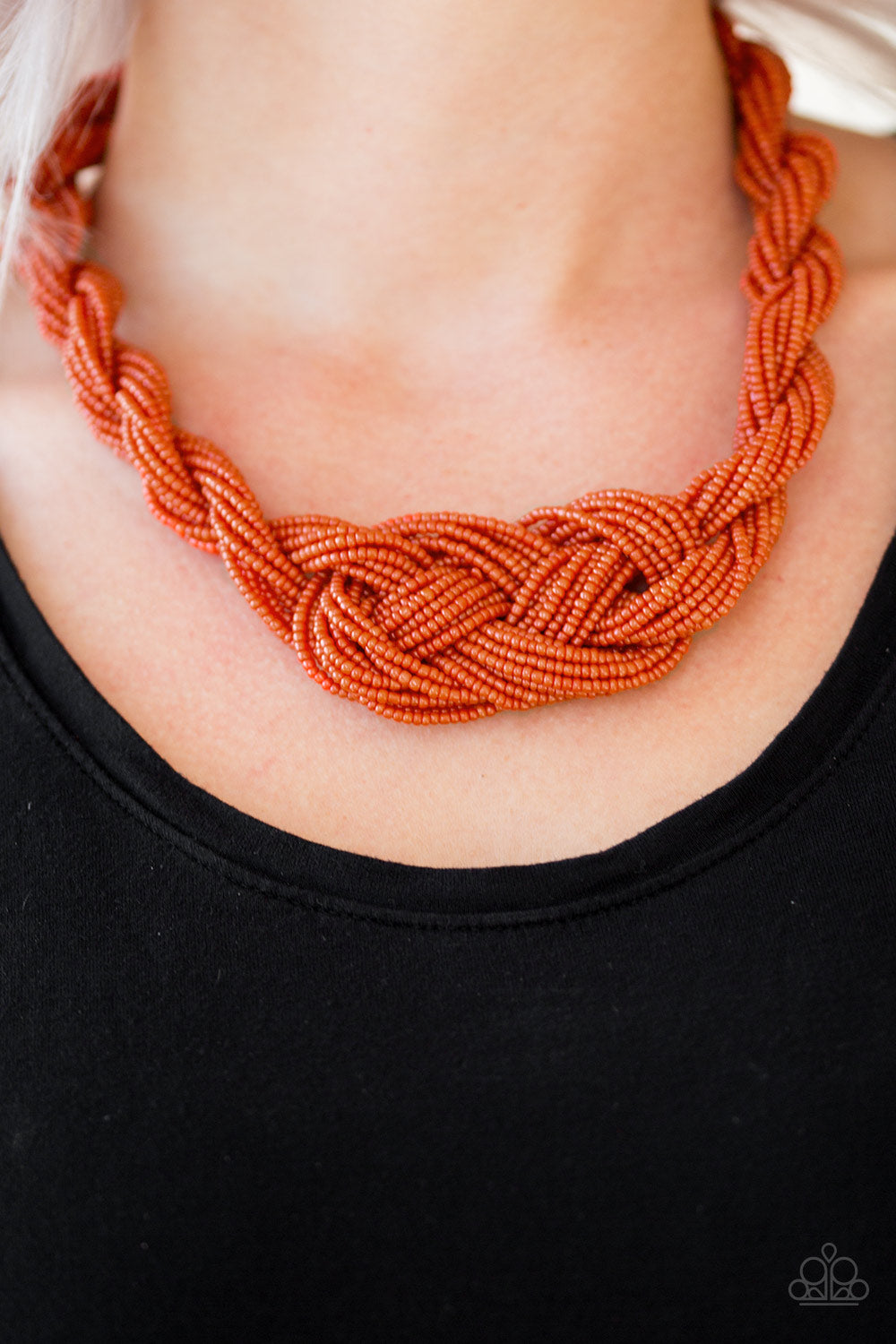 A Standing Ovation-Orange Necklace