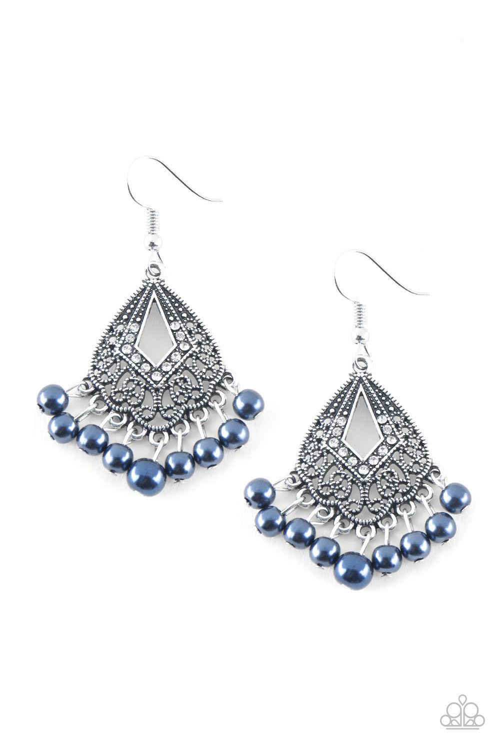 Gracefully Gatsby-Blue Earring