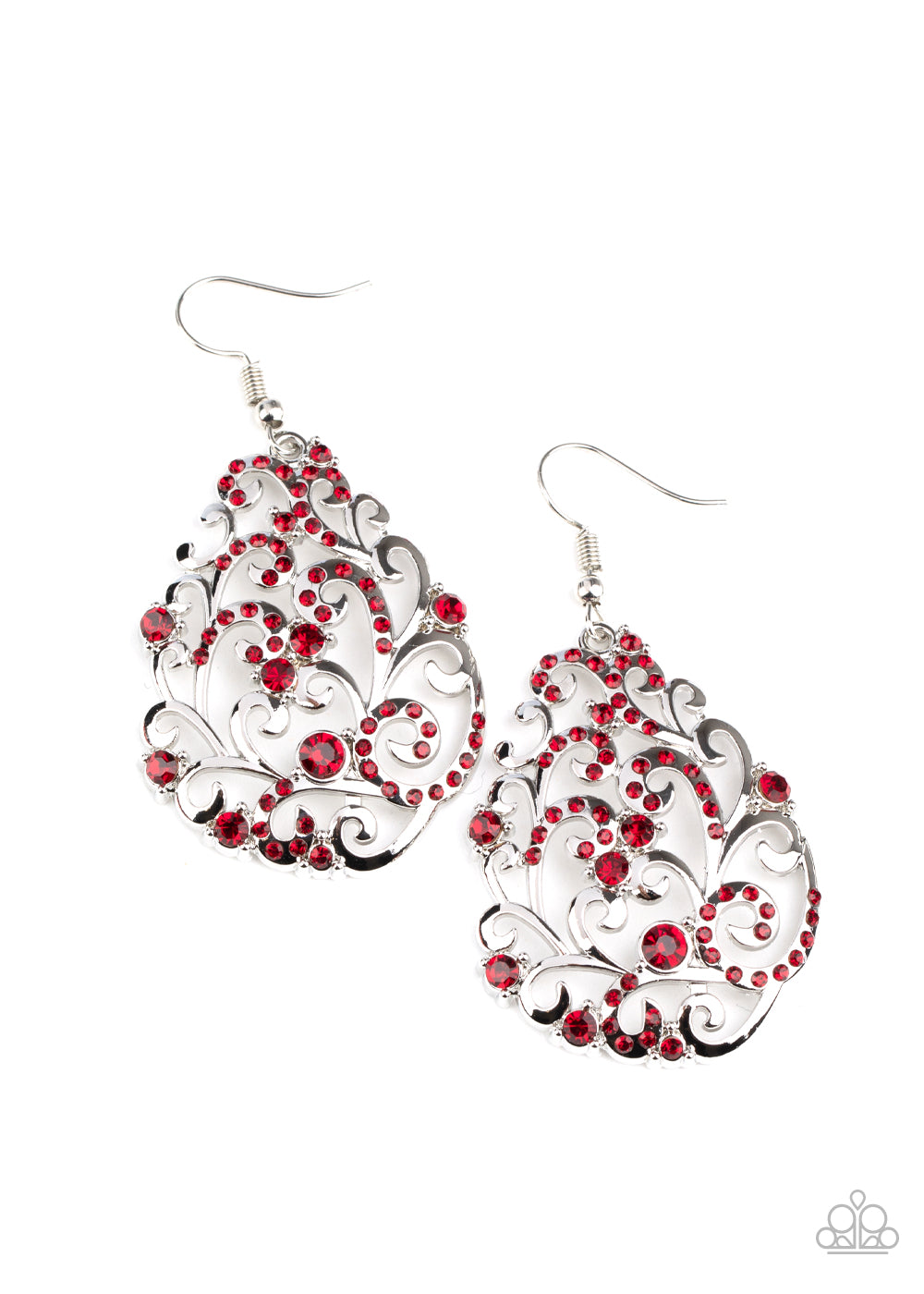 Winter Garden-Red Earring