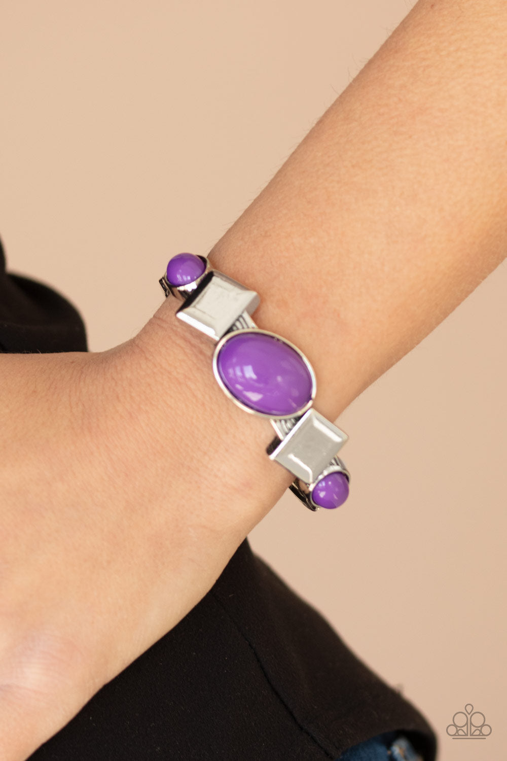 Abstract Appeal-Purple Bracelet