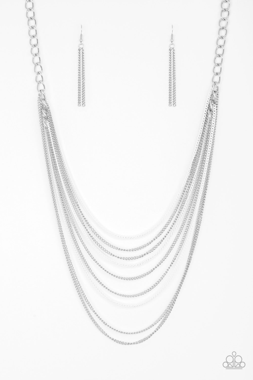 Rebel Rainbow-White Necklace