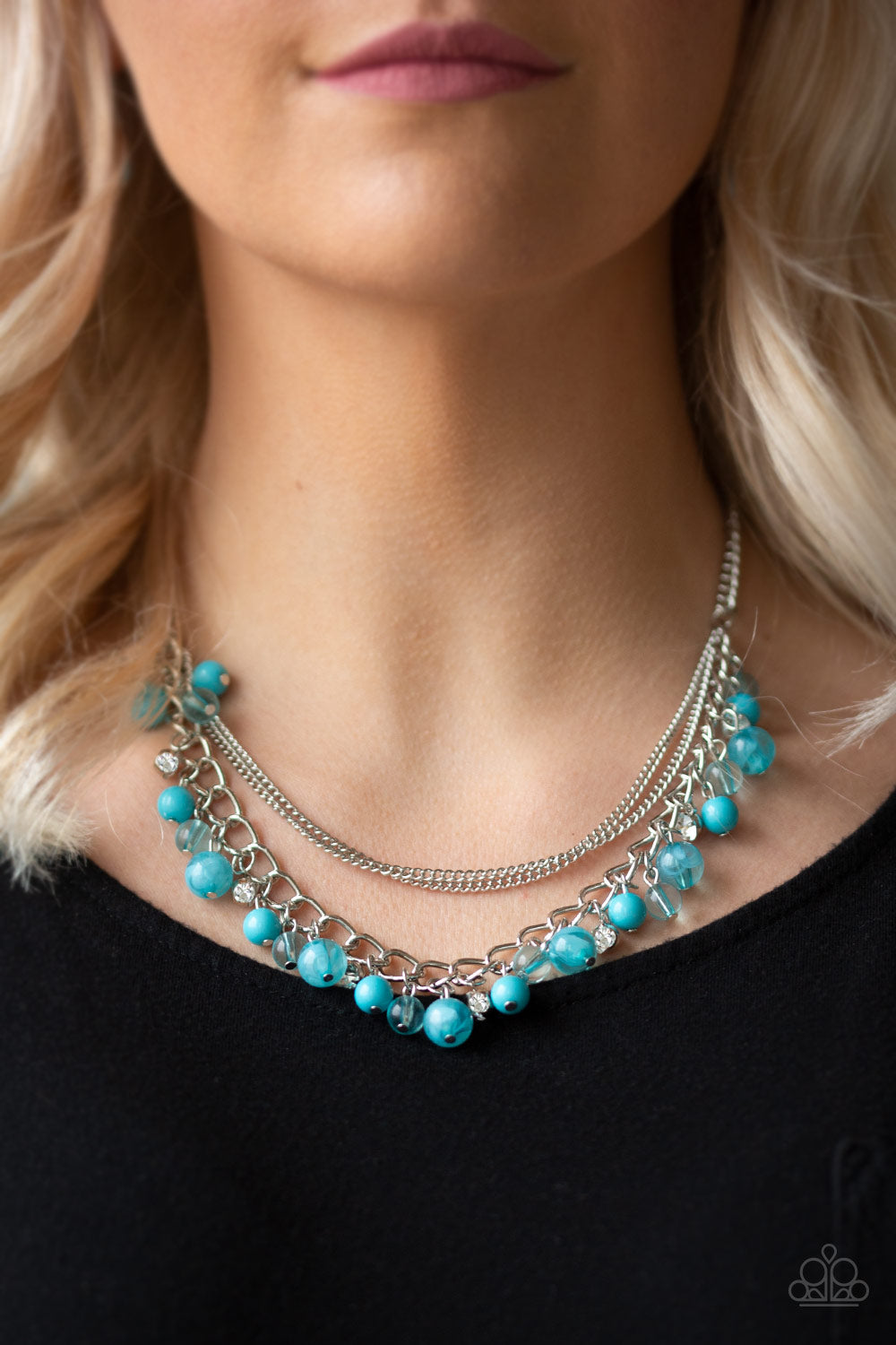Wait and SEA-Blue Necklace