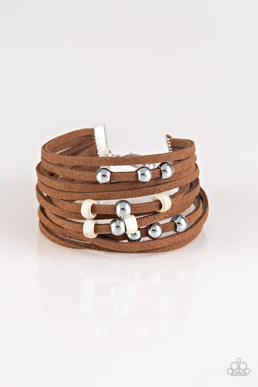 Colorfully Coachella-White Urban Bracelet