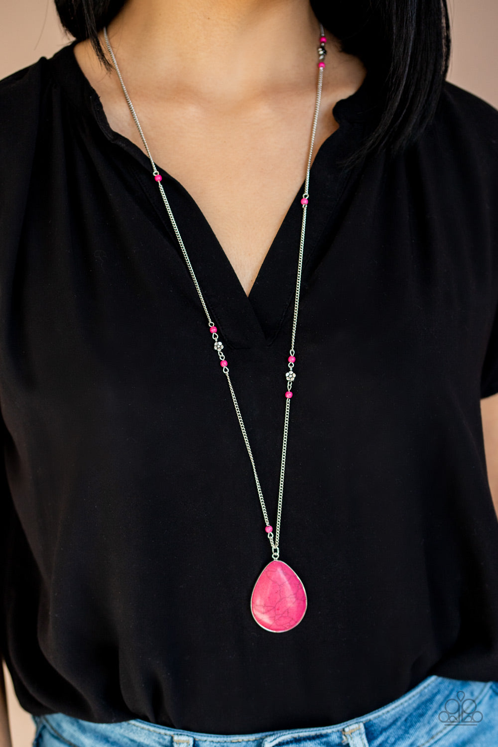 Desert Meadow-Pink Necklace