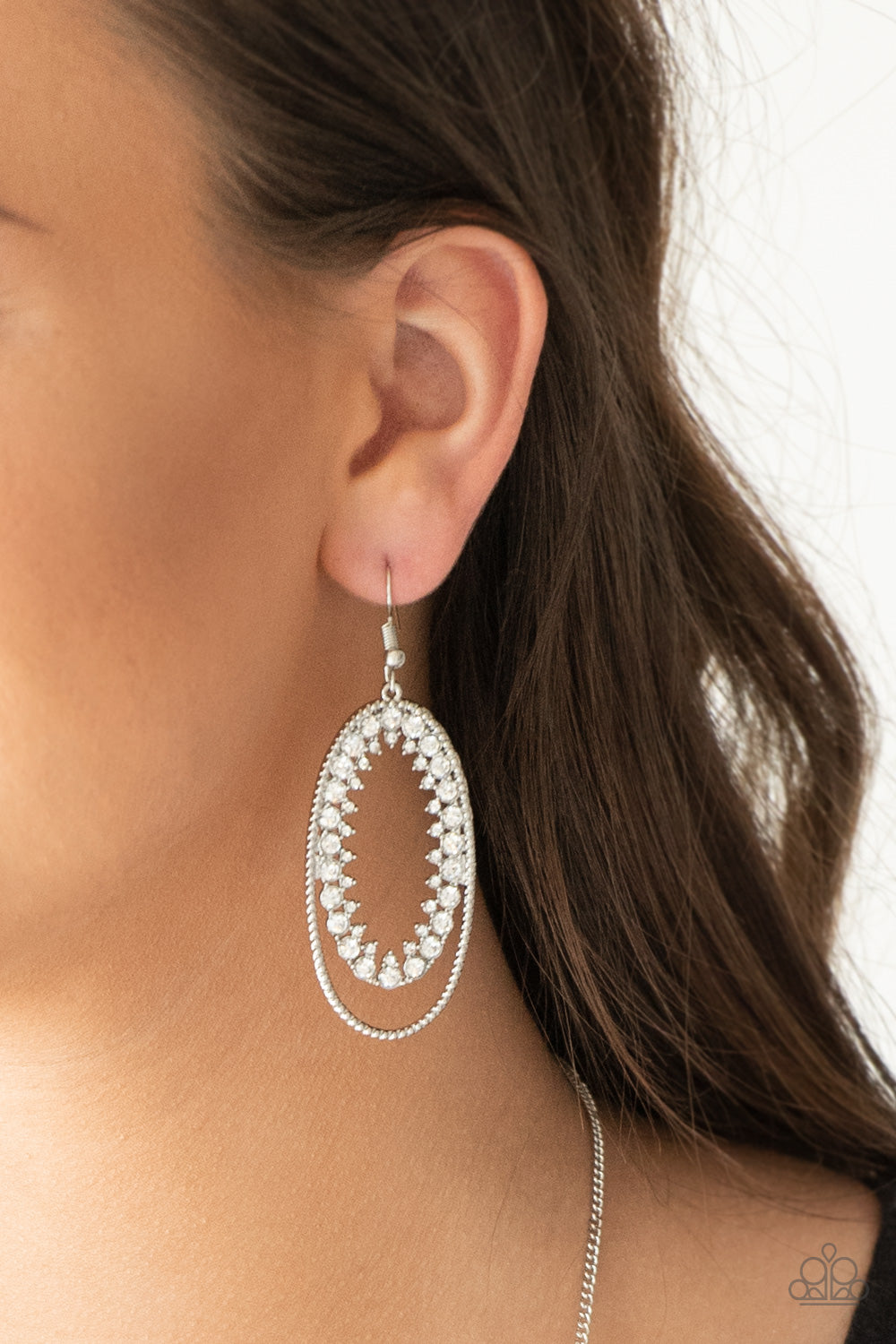 Marry Into Money-White Earring