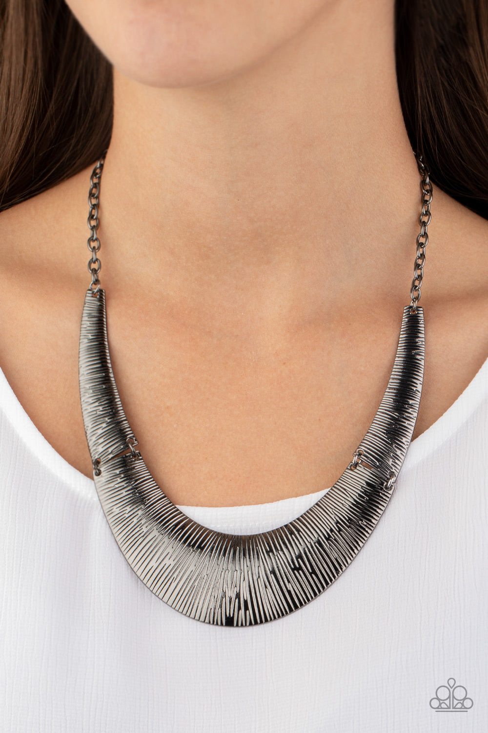 Feast or Famine-Black Necklace