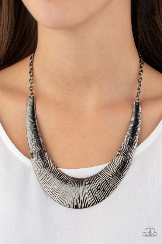Feast or Famine-Black Necklace