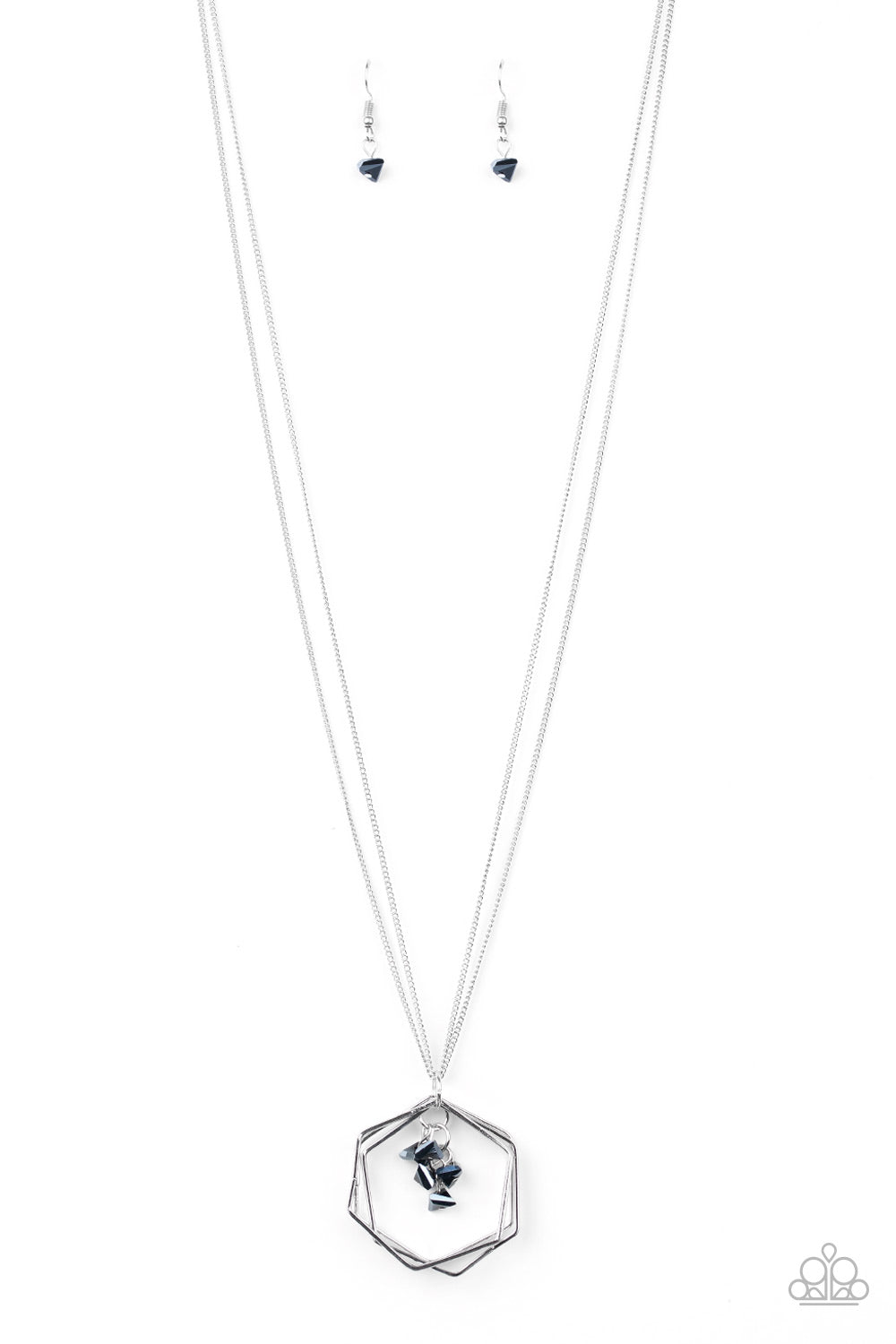 Chicly Geocentric-Blue Necklace