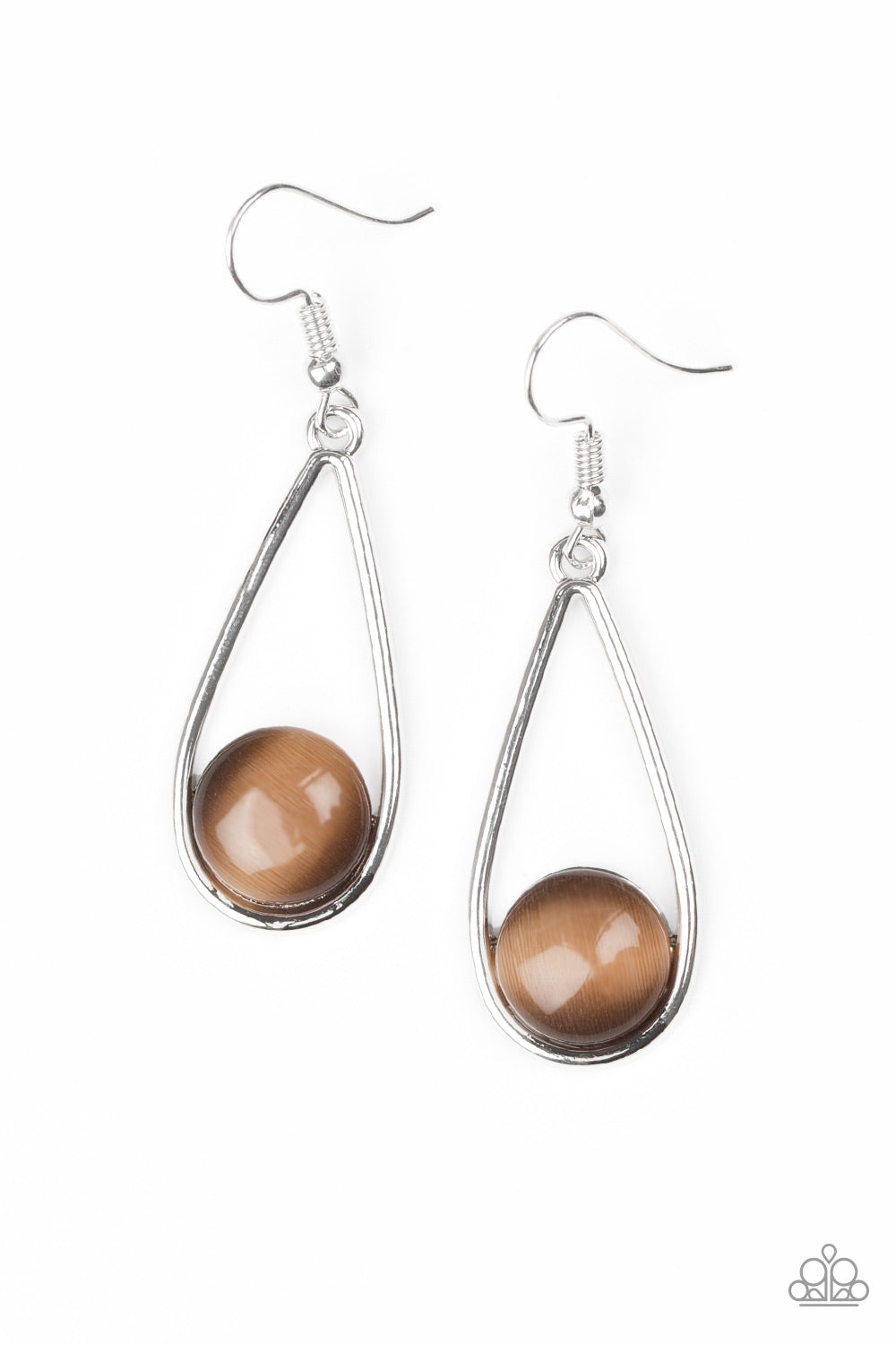 Over The Moon-Brown Earring