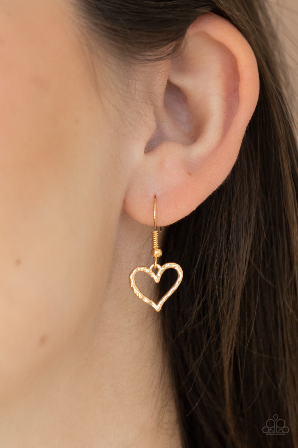 Vintagely Valentine-Gold Necklace