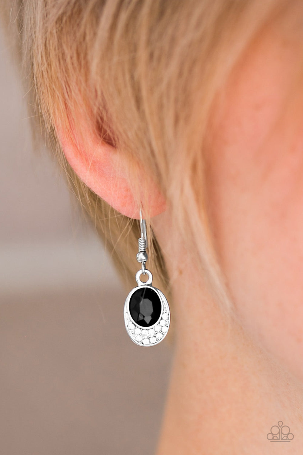 As Humanly POSH-ible-Black Earring