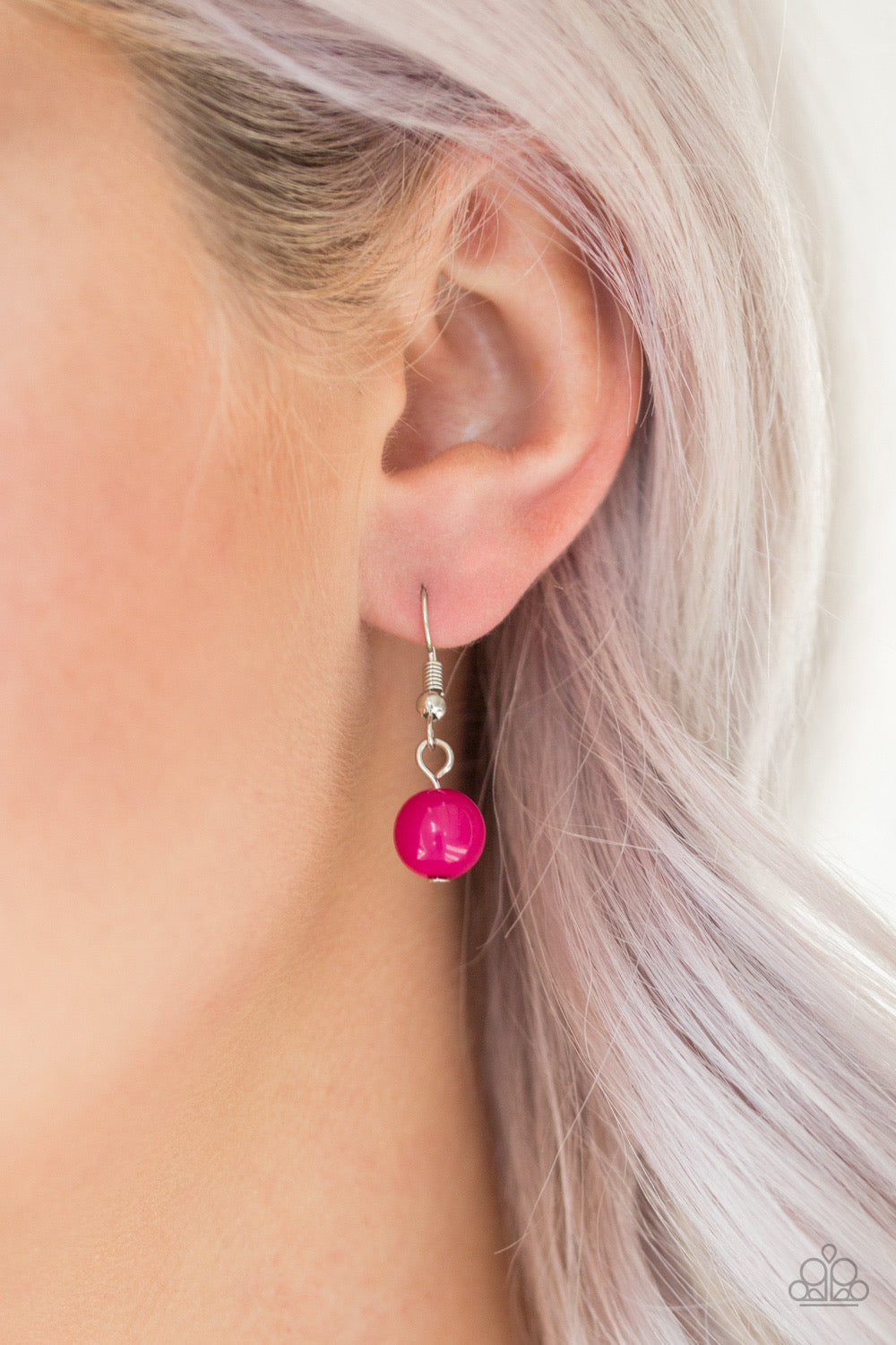Bubbly Bright-Pink Necklace