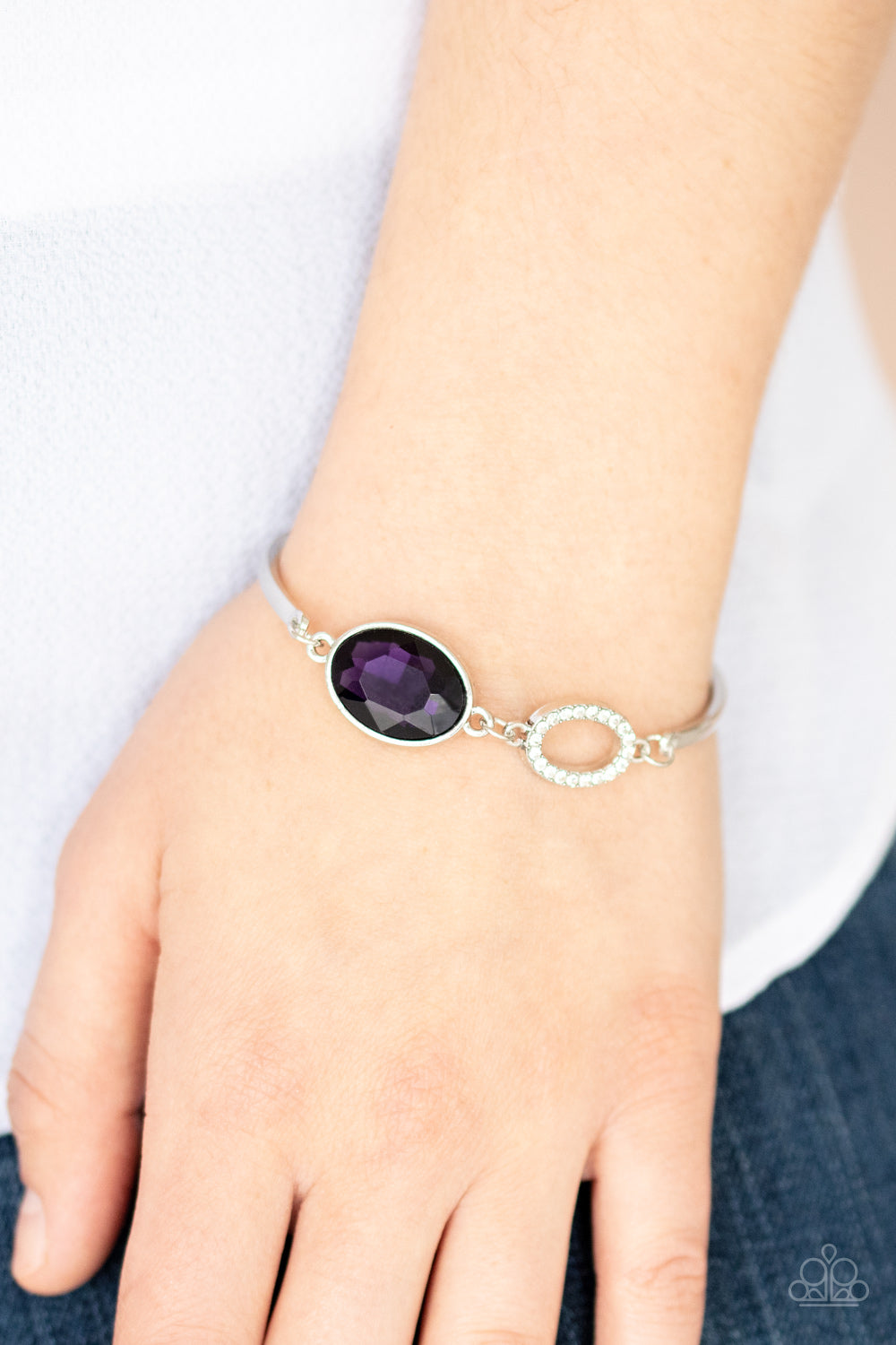 Glamorous Glow-Purple Bracelet