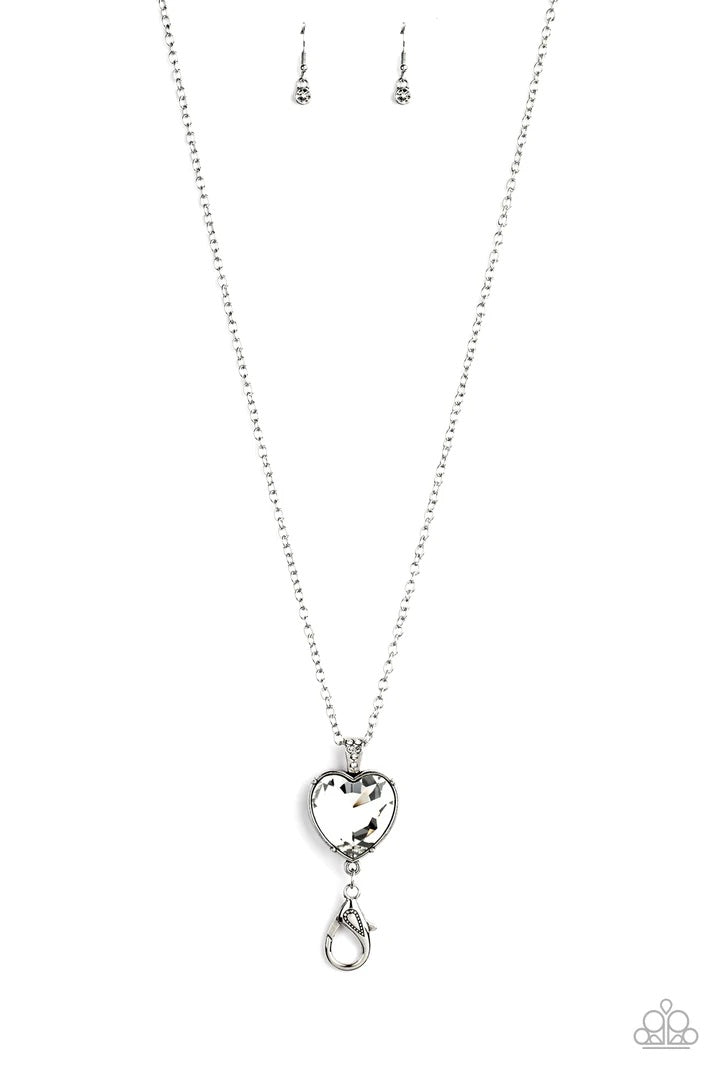 Lovely Luminosity-White Necklace