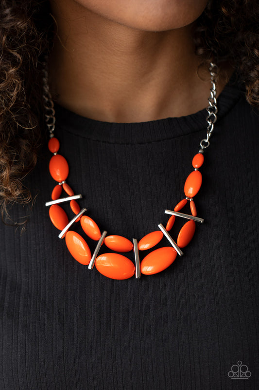 Law of the Jungle-Orange Necklace