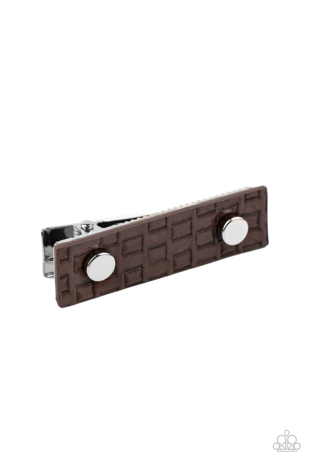 Pleasantly Patterned-Brown Hair Clip