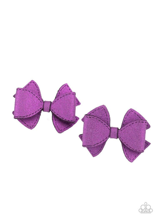 Don't BOW It-Purple Hair Clip