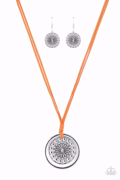 One MANDALA Show- Orange Necklace