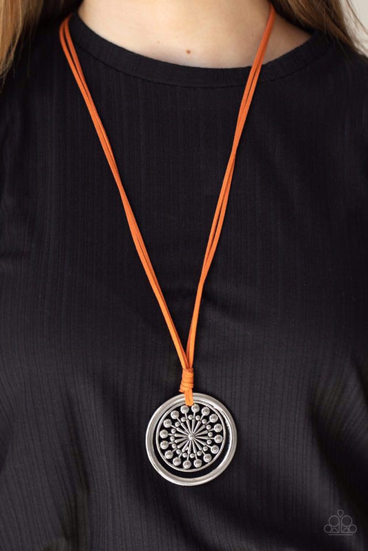 One MANDALA Show- Orange Necklace