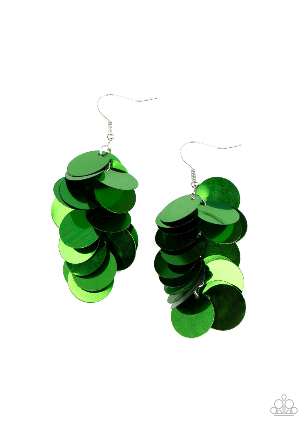 Now You SEQUIN It-Green Earring