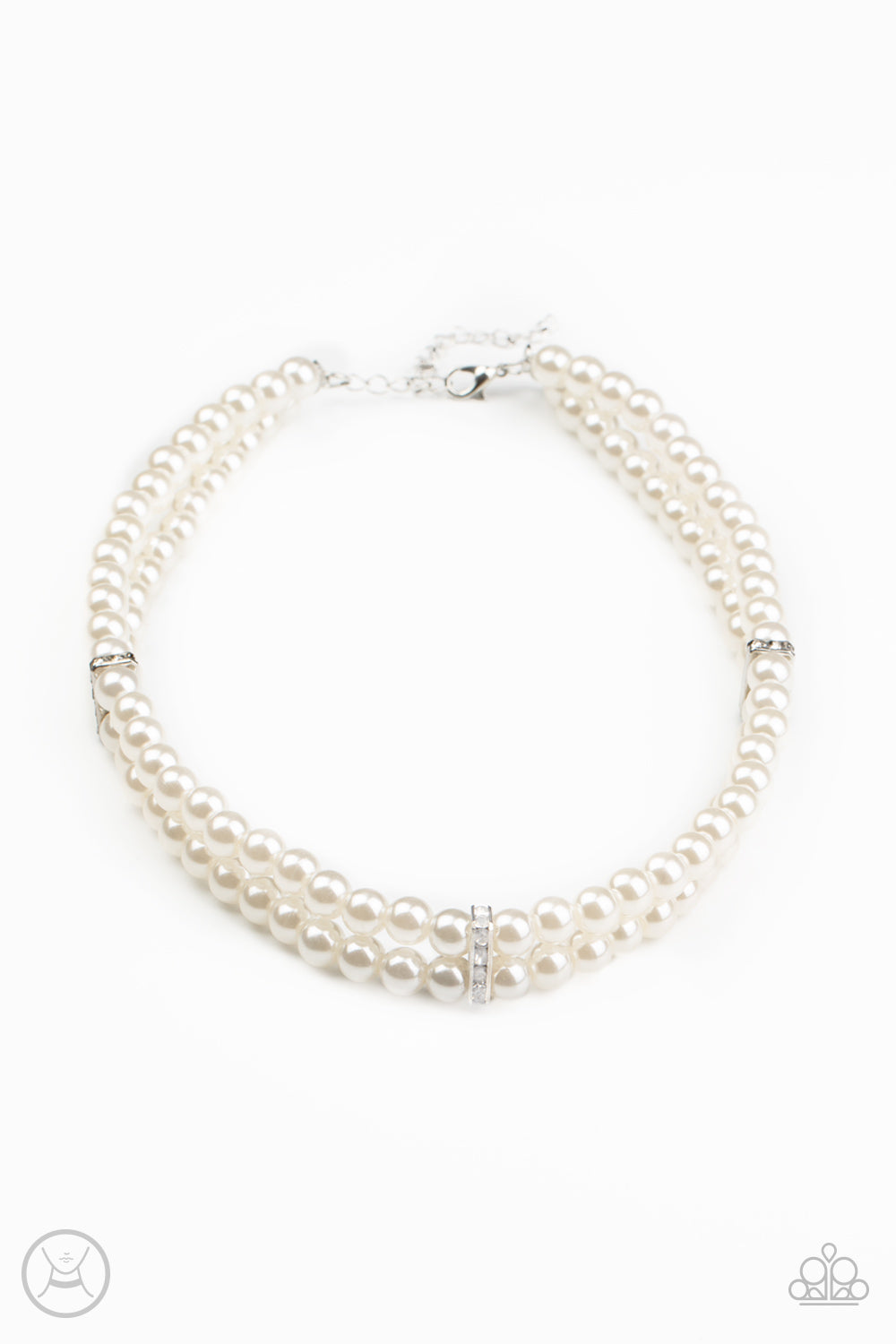 Put On Your Party Dress-White Necklace