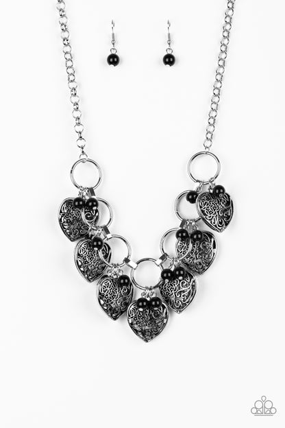 Very Valentine-Black Necklace
