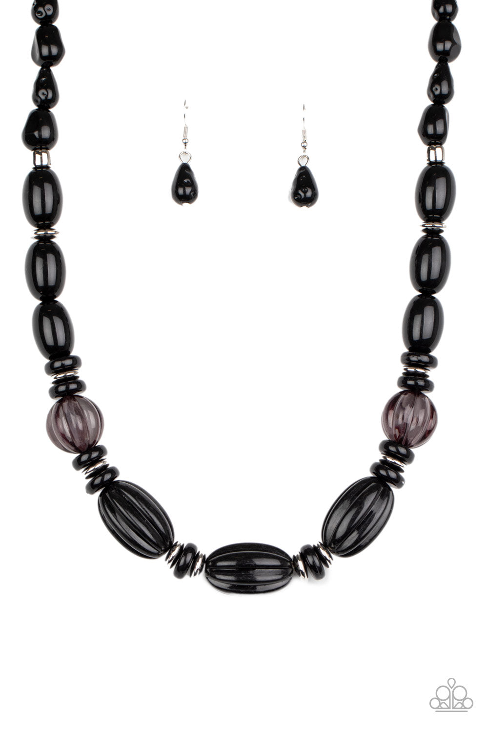 High Alert-Black Necklace