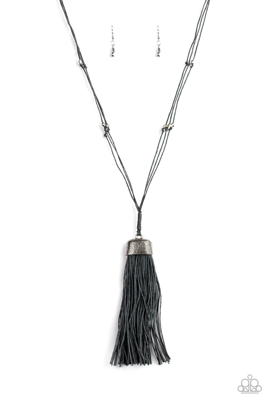 Brush It Off-Silver Necklace