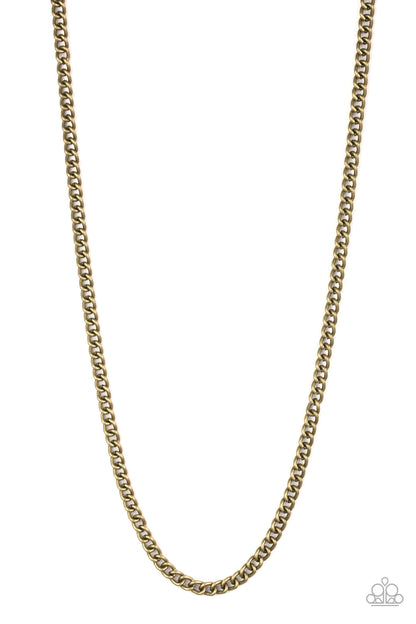 First Rule of Fight Club-Brass Urban Necklace