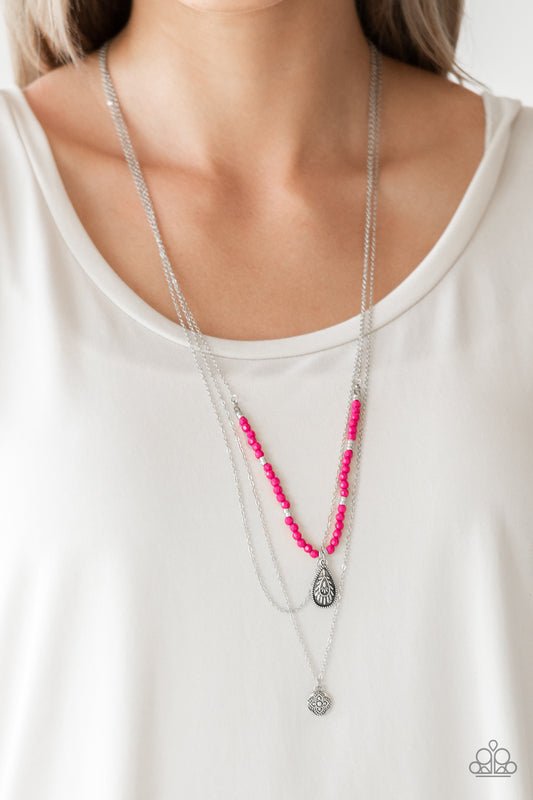 Mild Wild-Pink Necklace