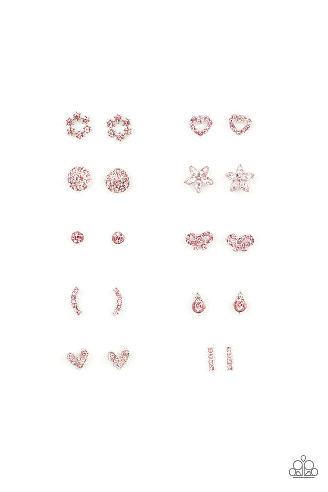 Starlet Shimmer Earring-Pink Rhinestones 24563026