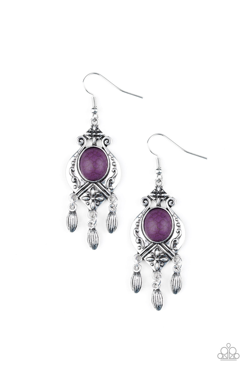 Enchantingly Environmentalist-Purple Earring