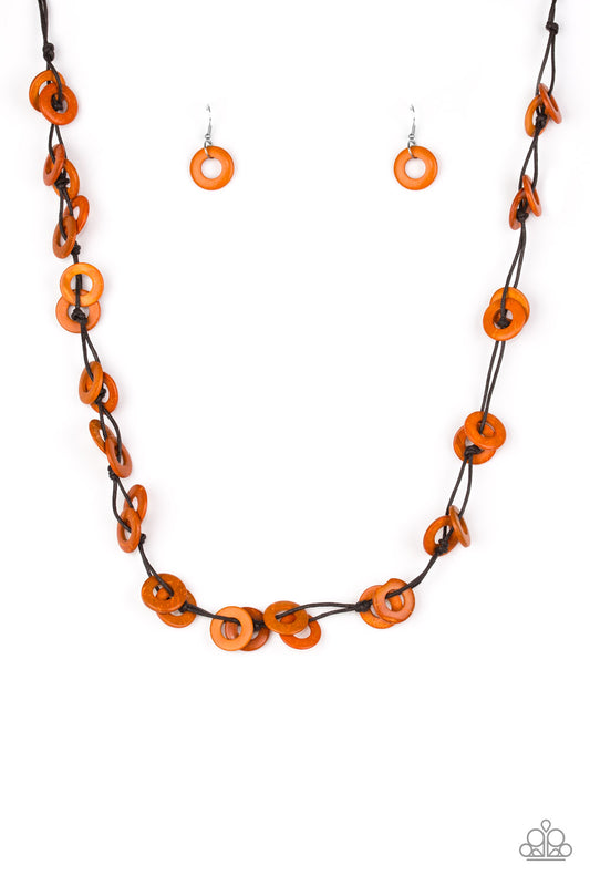 Waikiki Winds-Orange Necklace