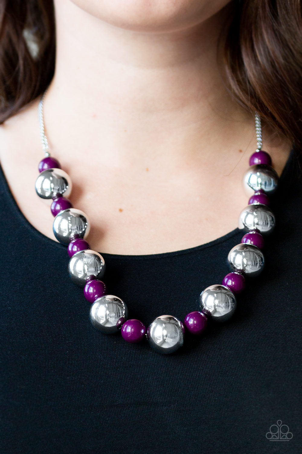 Top Pop-Purple Necklace