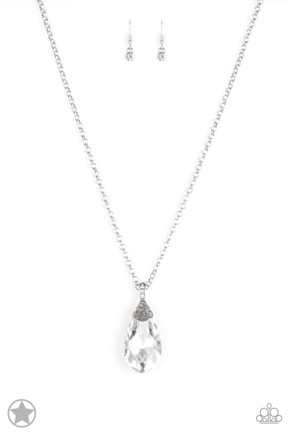 Spellbinding Sparkle-White Necklace