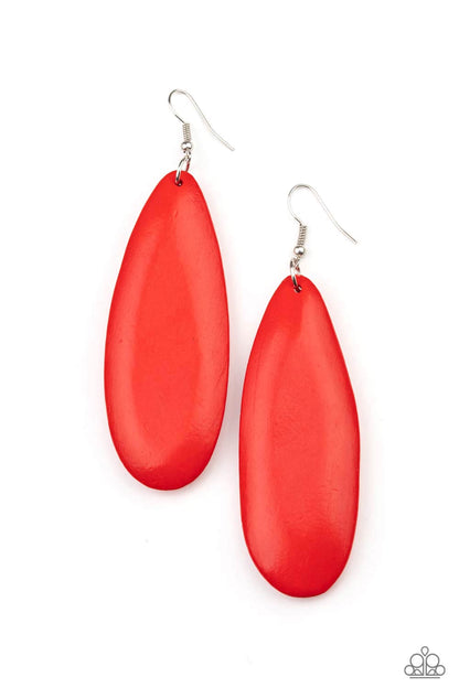 Tropical Ferry-Red Earring