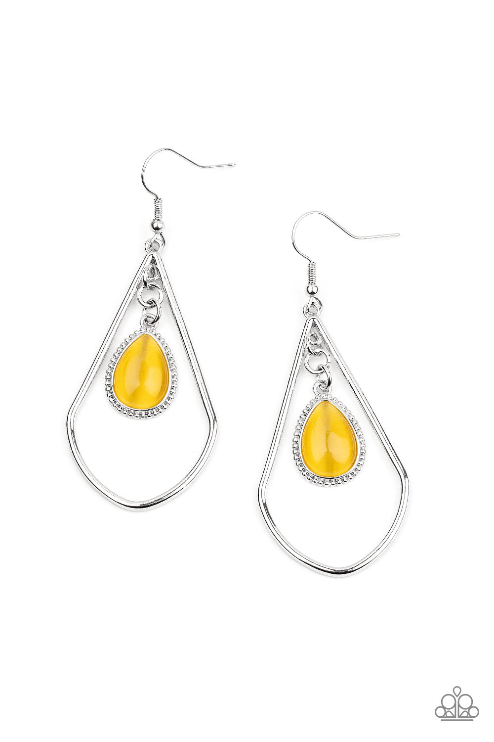 Ethereal Elegance-Yellow Earring