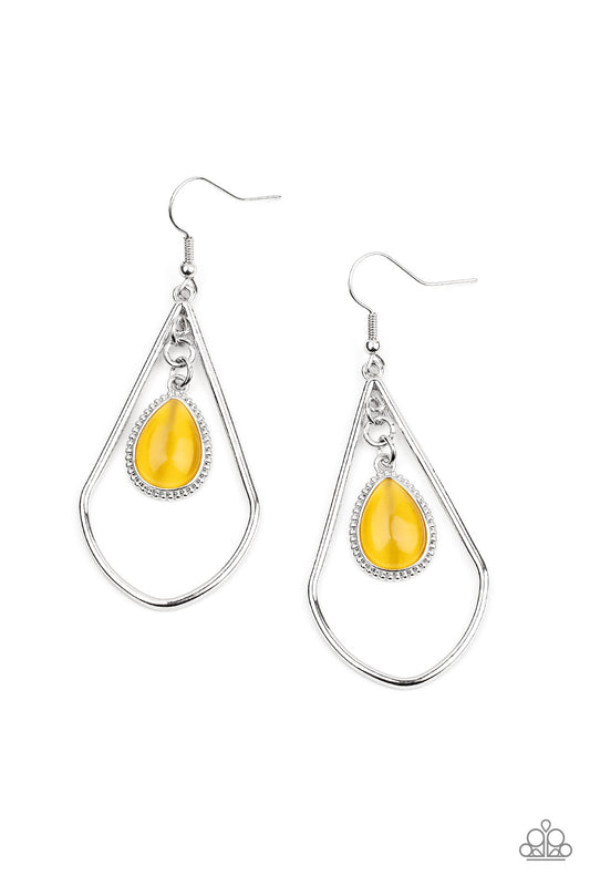 Ethereal Elegance-Yellow Earring