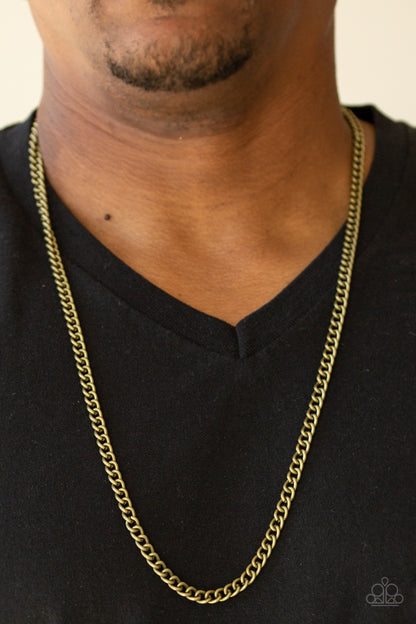 First Rule of Fight Club-Brass Urban Necklace