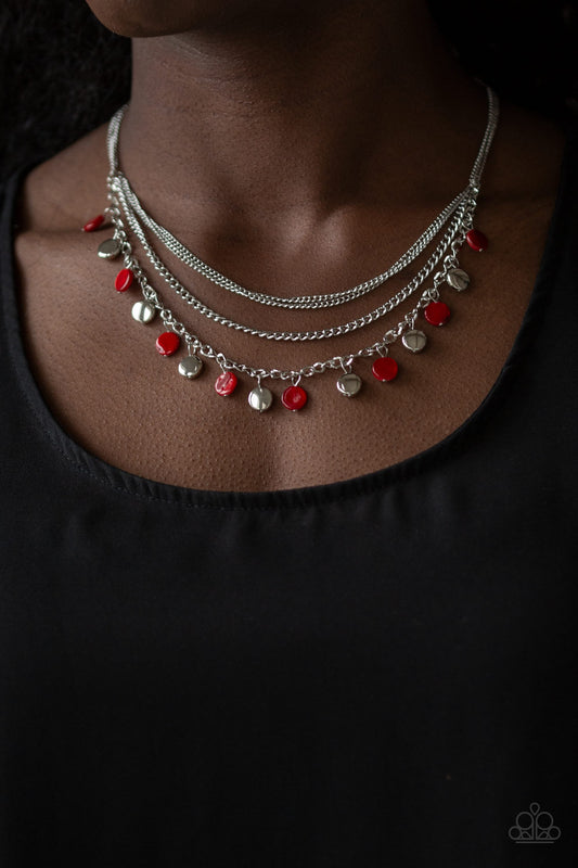 Beach Flavor-Red Necklace