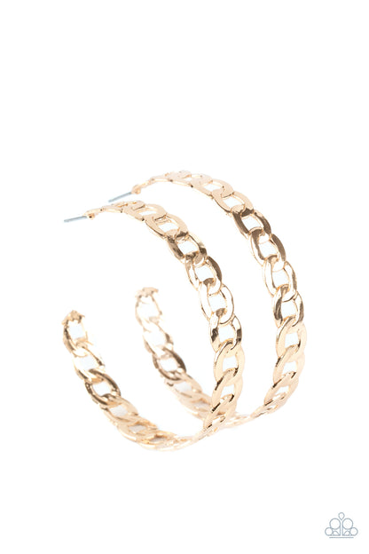 Climate CHAINge-Gold Hoop Earring