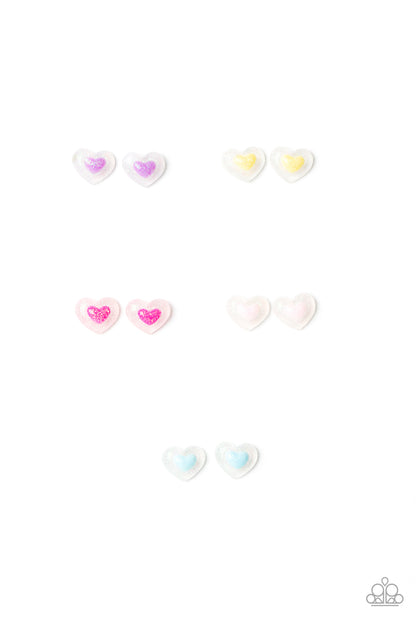 Starlet Shimmer-Glittery Hearts  Earring  20122542