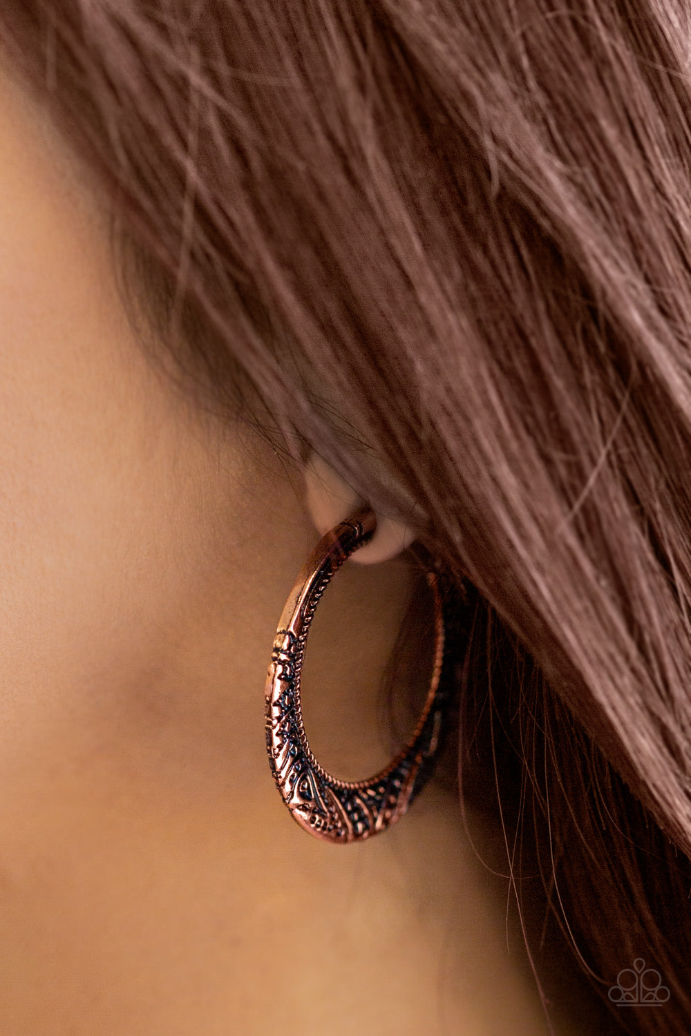 Rumba Rendezvous-Copper Hoop Earring