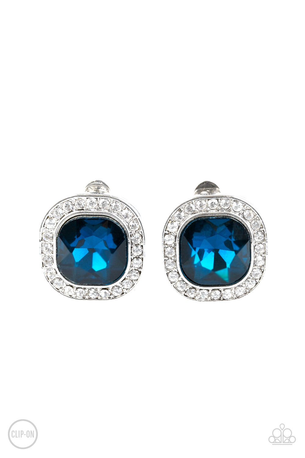 The Fame Game-Blue Clip-Earring