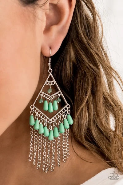 Trending Transcendence-Green Earring