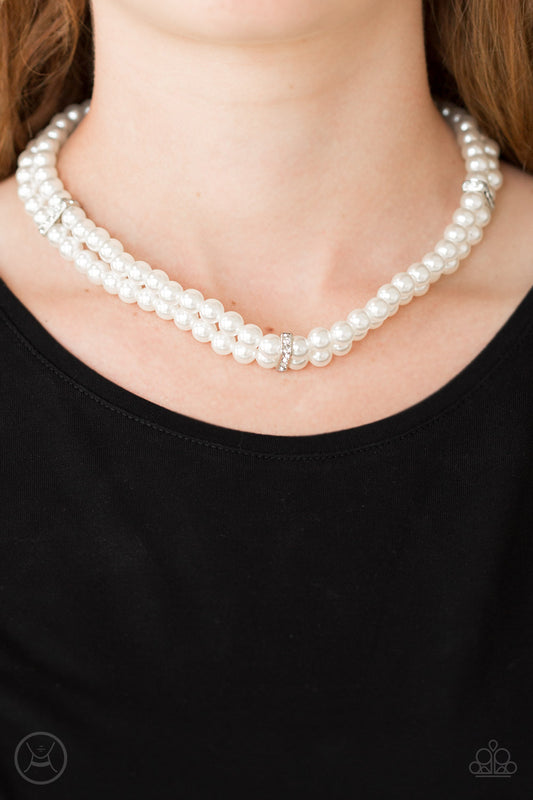 Put On Your Party Dress-White Necklace