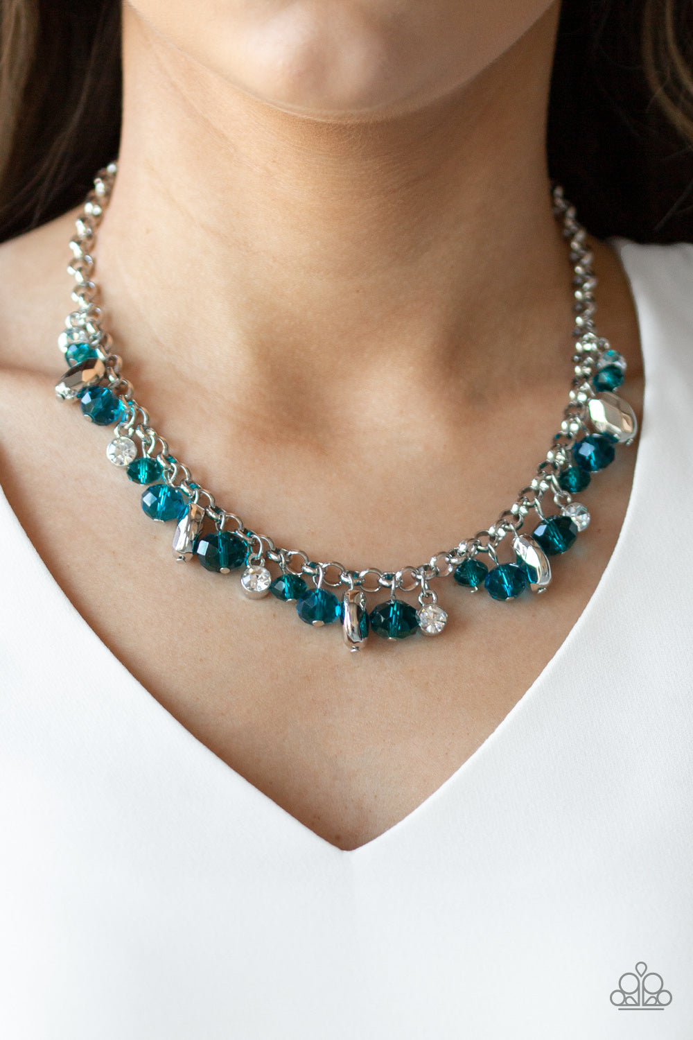 Downstage Dazzle-Blue Necklace