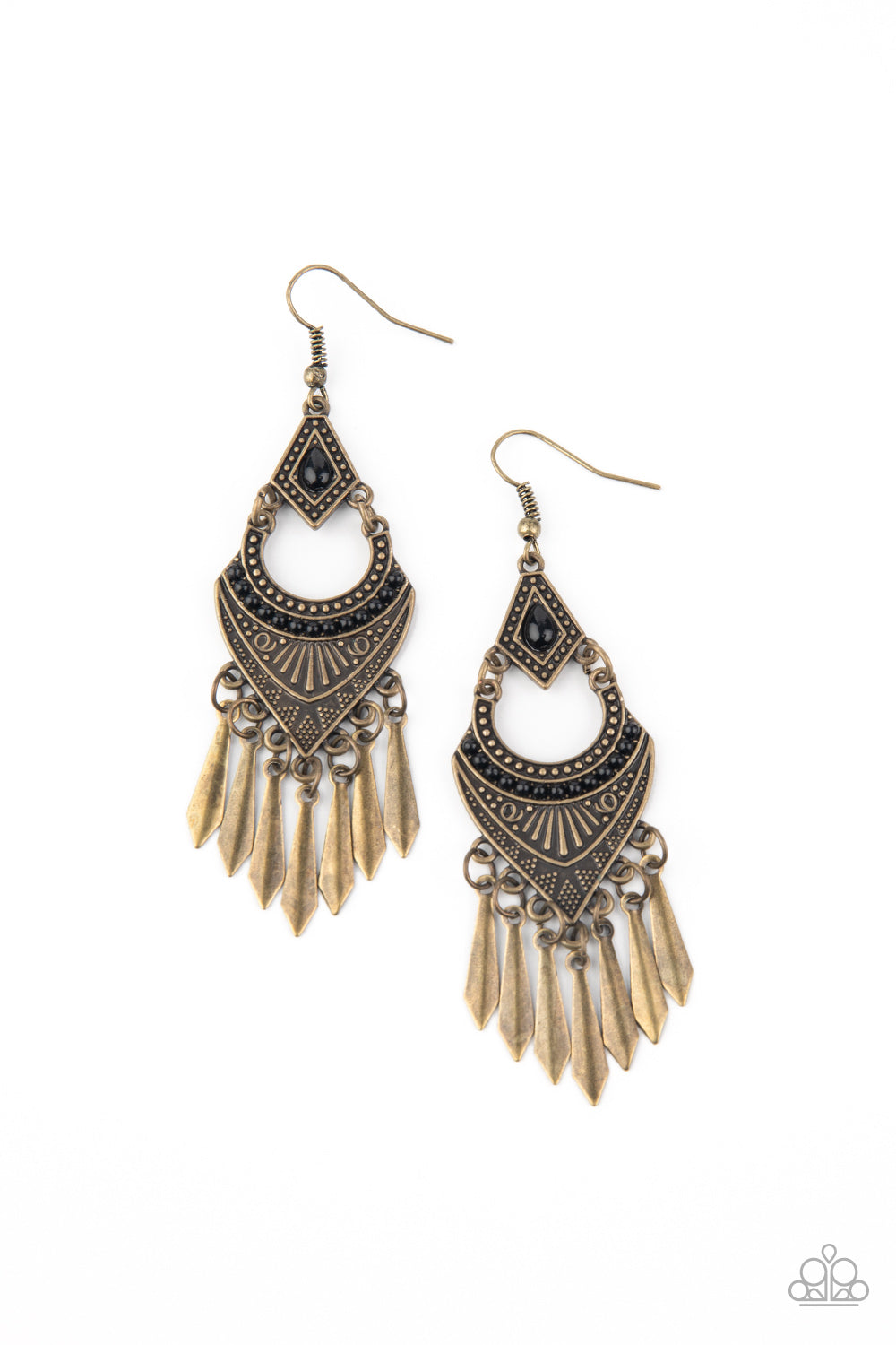 Trailblazer Beam-Brass Earring