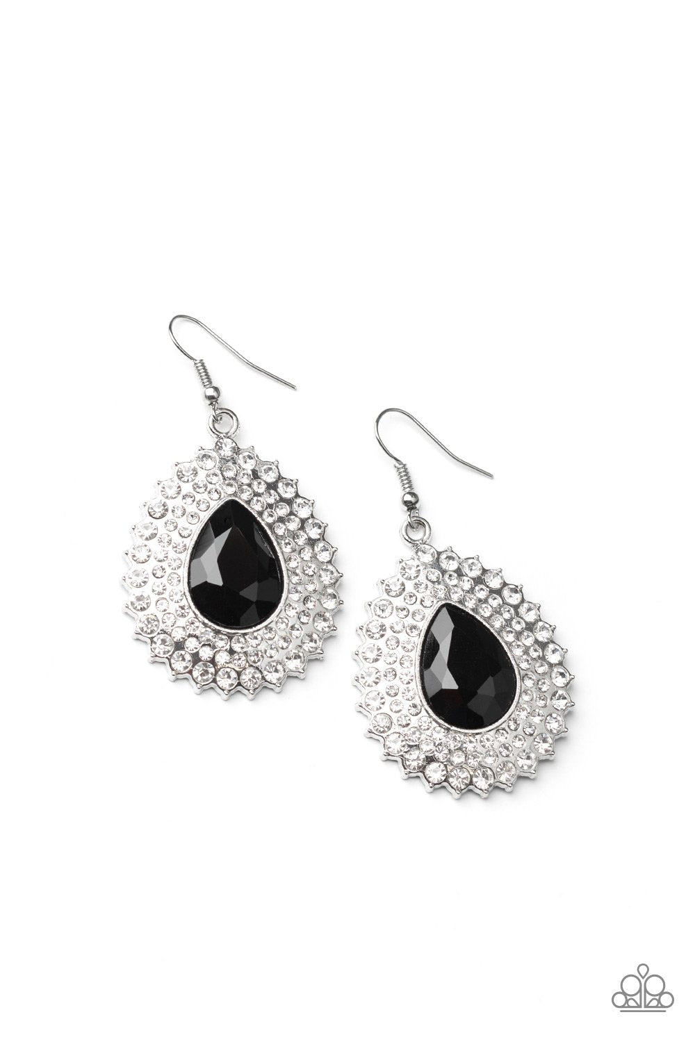 Exquisitely Explosive-Black Earring