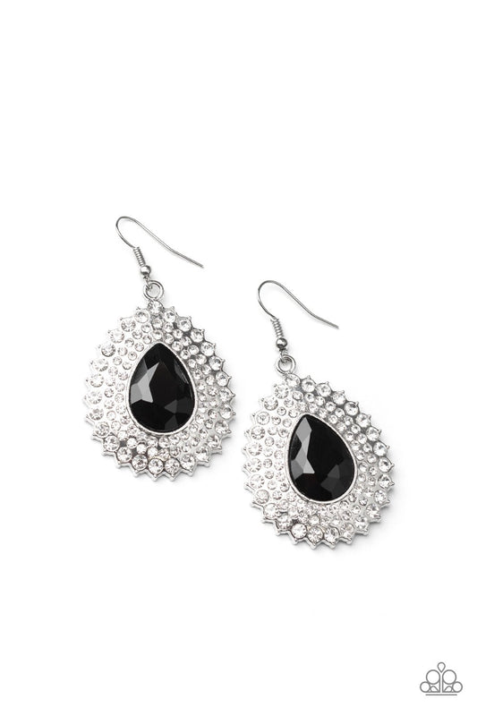 Exquisitely Explosive-Black Earring